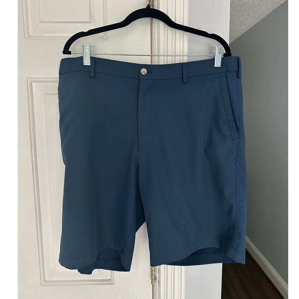 EUC Peter Millar Sz 38 Dark Blue Wicking Performance Shorts Golf Casual